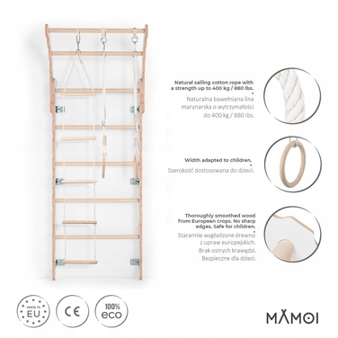 Гімнастична драбинка MAMOI, 175 см x 66 см
