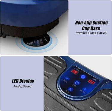 Віброплатформа для фітнесу Triclicks Ultra Slim з Bluetooth, пультом та гумовими петлями - 180 рівнів вібрації для домашніх тренувань