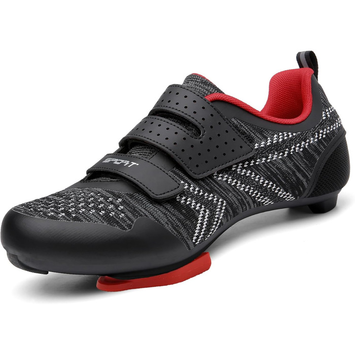 Велотуфлі ULTIANT для їзди в залі та на вулиці, сумісні з Peloton, Look SPD SL Delta, 41 EU, чорні