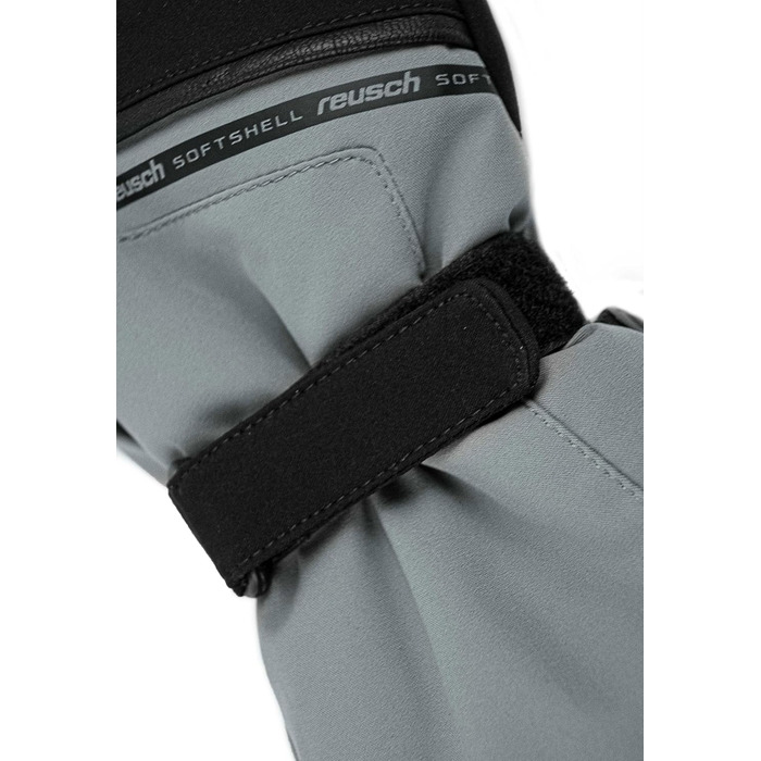 Унісекс лижні рукавички Reusch Morris Gore-Tex, водонепроникні, дихаючі, теплі, чоловічі, розмір 10.5, сірі-чорні