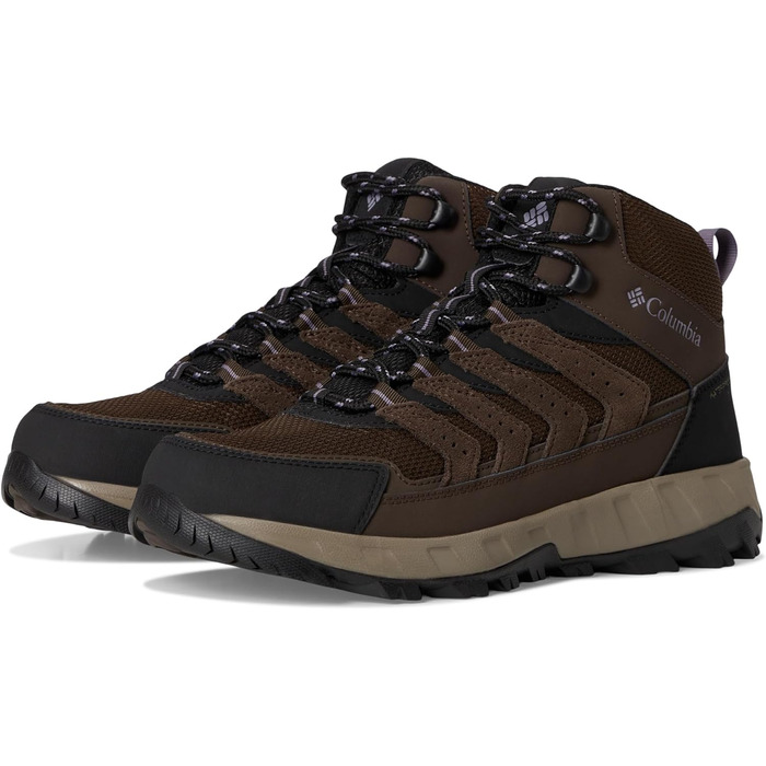 Туфлі для хайкінгу Columbia Strata Trail Mid Waterproof жіночі, 41 EU, Cordovan Granit Purple