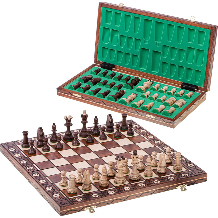 Шахи Consul з дерев'яною дошкою 48x48 см, фігури з дерева