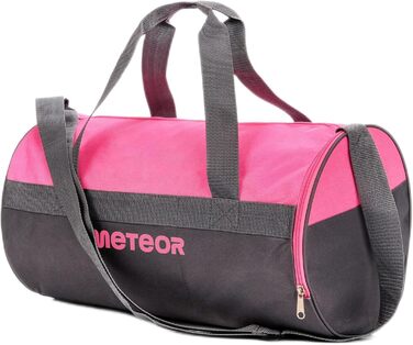 Дитяча спортивна сумка meteor 25L кругла, для спортзалу, плавання, подорожей, тренувань, рожева/сіра