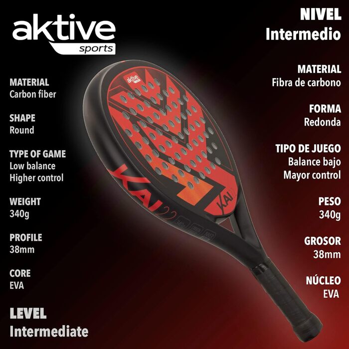 Весло для сапборду Aktive Nowaki 2.2 з фібергласу, легке, 360 г, EVA-ручка, 47x26x3,8 см, аксесуар для регулярного веслування
