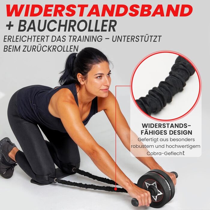 Набір для тренування пресу та всього тіла – 7 елементів, чорний | Домашній фітнес для чоловіків та жінок