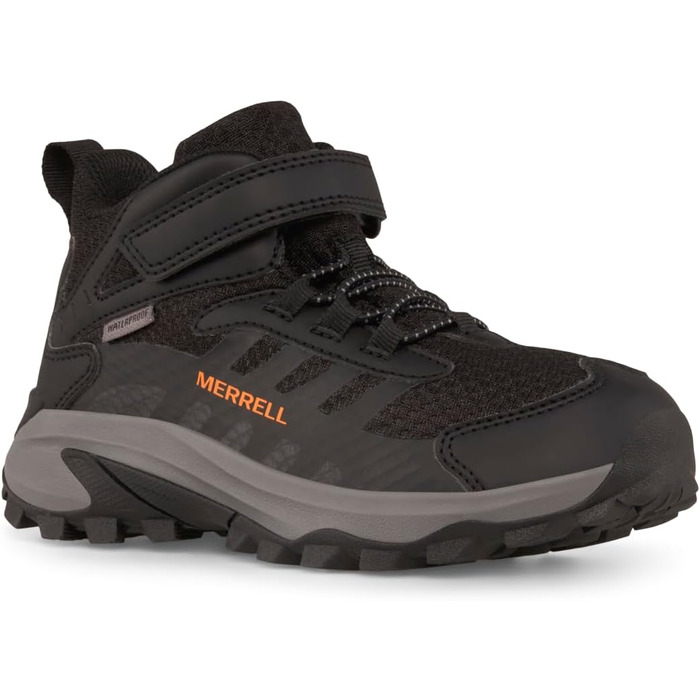 Черевики Merrell Moab Speed 2 Mid - Водонепроникні, для дітей, чорно-помаранчеві