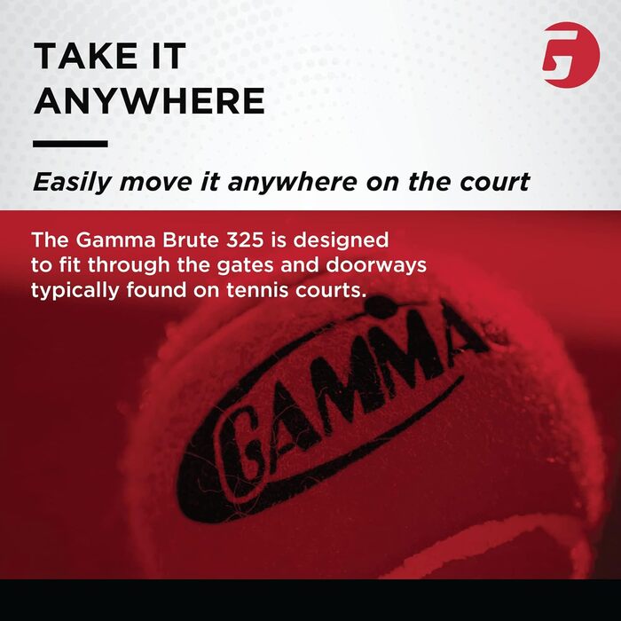Gamma Sport Premium кошик для тенісних м'ячів з ручкою, портативний, для тренувань, аксесуари для тенісу