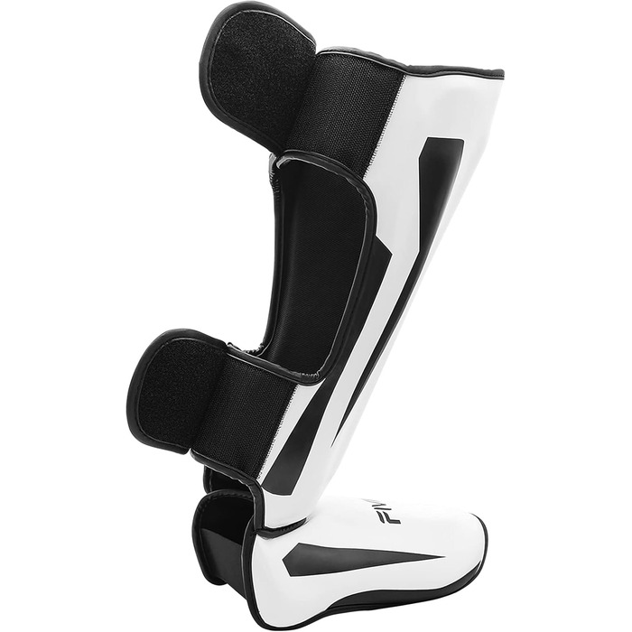 Штанги для кісточок FIVING, захисні наколінники для кісточок, регульовані наколінники для кісточок для кікбоксингу та спарингу, довговічні, професійне обладнання MMA (Білий, Середній)