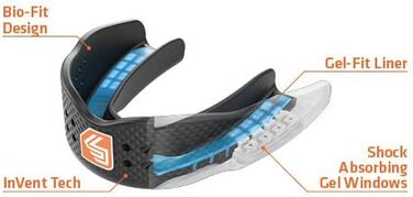 Захисна капа Shock Doctor Superfit для баскетболу, розмір для підлітків та дорослих, синя