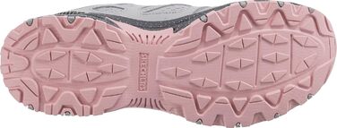 Кросівки Skechers 38 EU сірі зі шкіри та сітчастої тканини, рожева окантовка