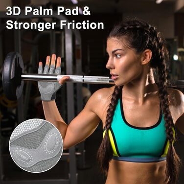 Спортивні рукавички UTEBIT для фітнесу та тренувань: мікрофібра, нековзке силіконове покриття, для жінок (S)