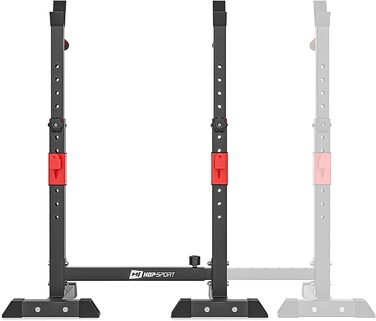 Регульована стійка для штанги Hop-Sport HS-1004L, для присідань, навантаження до 250 кг