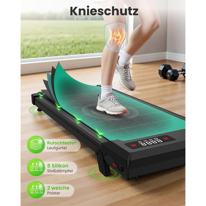 Бігова доріжка для дому HomeFitnessCode з нахилом та електроприводом - Walking Pad 1-8 км/год