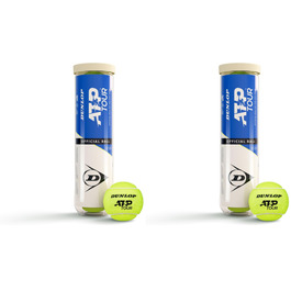 Тенісний м'яч Dunlop ATP Tour для ґрунту, хард-корту та трав'яного покриття (3 пакети по 4 м'ячі)