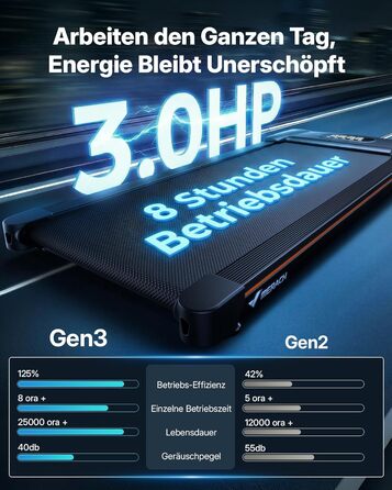 MERACH Walking Pad - біговий килимок для дому з регулюванням нахилу до 12%, максимальне навантаження до 180 кг, тихий мотор, стіл для бігу, дистанційне керування, динамік