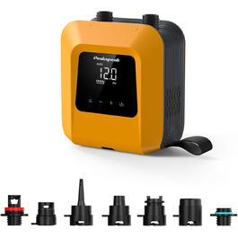 Електричний насос Peakspeak 20PSI для SUP, каяків, матраців з акумулятором - автоматичний, перезаряджається, з функцією здування