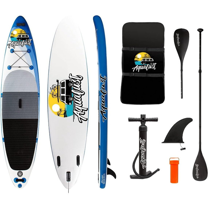 Надувна SUP-дошка AQUALUST 12'0 для сапсерфінгу та каякінгу, 365x81 см, з веслом