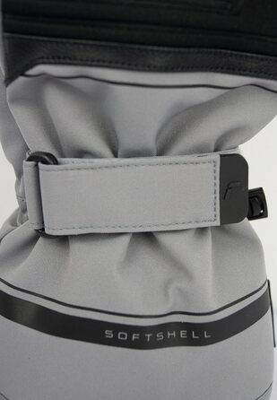 Жіночі лижні рукавички Reusch Kondor R-tex, водонепроникні, дихаючі, утеплені, сірі/чорні, розмір 11