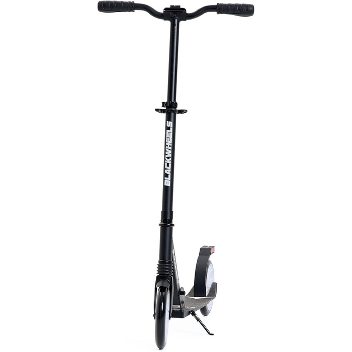 Самокат міський BLACKWHEELS Zoom City-Scooter 200мм, алюмінієвий, з амортизатором, складаний, регульований кермо, чорно-білий