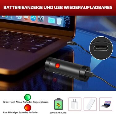 Набір світлодіодних ліхтарів для велосипеда MONTOP LITE-400 з USB-акумулятором, передня фара та задній ліхтар (StVZO), для дітей та дорослих