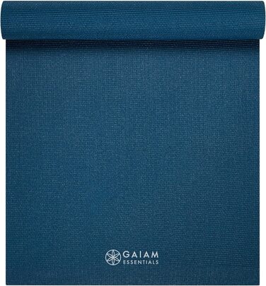 Gaiam Essentials професійний килимок для йоги з чохлом, 183×61×0,6 см, товстий нековзкий фітнес килимок