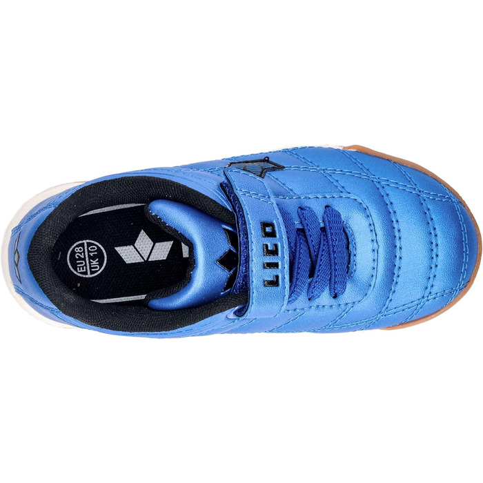 Дитячі спортивні залу та турнірні кросівки Lico Rockfield для унісекс (32 EU, блакитно-чорні)
