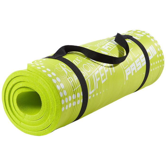 Килимок для йоги LIFEFIT EXLUZIV PLUS (світло-зелений)