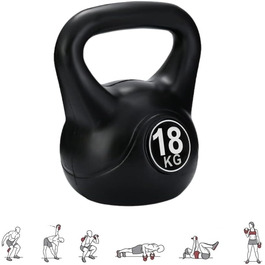 Kettlebell MAGIC SELECT з ергономічною ручкою для домашнього та спортивного тренування, гиря для м'язів, фітнесу