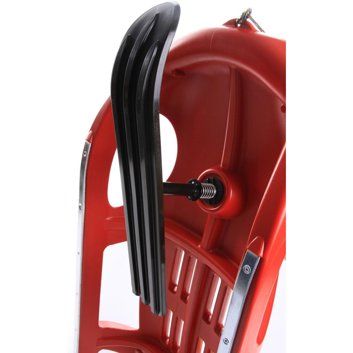 Дитячий санки Zigi-Zet Control: пластикові санки з тяговим тросом та керуванням, 2 кольори (червоний)