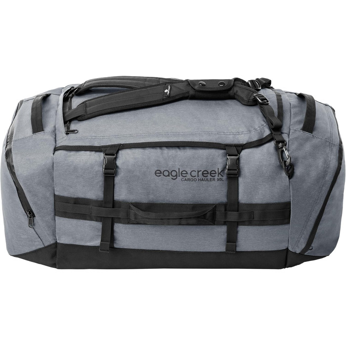 Дорожня сумка Eagle Creek Cargo Hauler 90L, водостійка, зносостійка, з переробленого поліестеру, нова версія, 90 літрів, колір Charcoal, 37x73x32 см