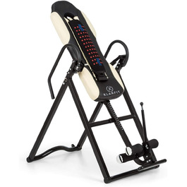 Інверсійний стіл Klarfit Ease Delux для спини, до 136 кг, чорний/бежевий