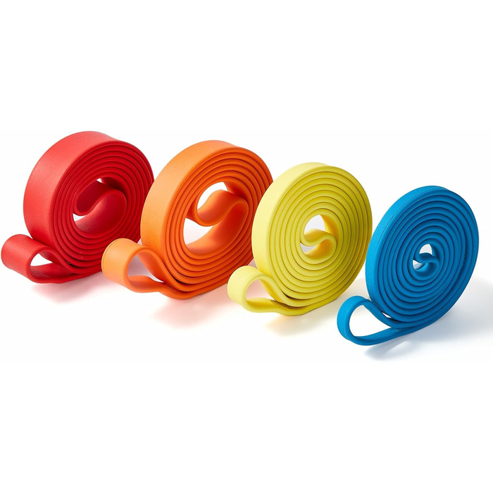 Опори гумові для фітнесу Resistance Bands (набір 3 шт) з натурального каучуку, антиковзкі, для силових тренувань, кросфіту, йоги