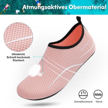 Шкарпетки для плавання та відпочинку Sixspace: дихаючі, швидковисихаючі, розміри 34-47