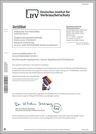 Резинки для фітнесу VISOKRAFT з дверним кріпленням та ручками, для силових тренувань, йоги, стрейчингу та фізіотерапії