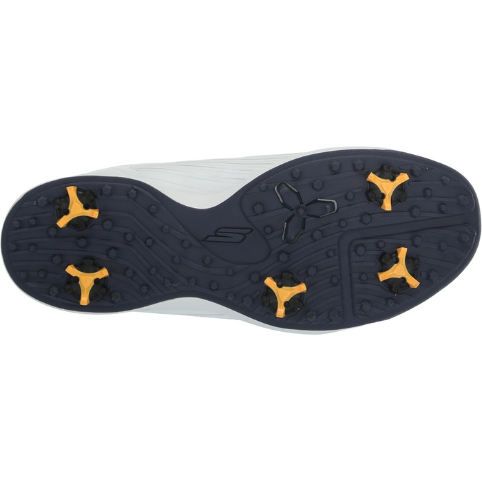 Чоловічі гольф-туфлі Skechers Elite Vortex - білі, з синім оздобленням (47 EU)