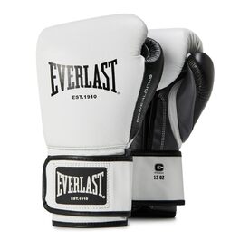Боксерські рукавички Everlast Powerlock OG Advanced для боксерського мішка та лап, 14oz, біло-чорні