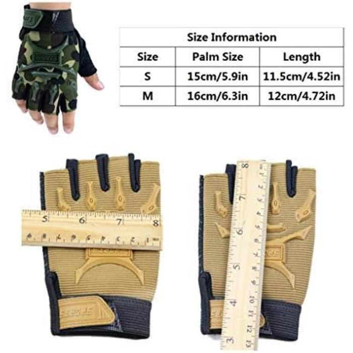 Дитячі велосипедні рукавички Long Keeper - півпальчикові, для катання на велосипеді, скейтборді, ролерблейдах, чорні