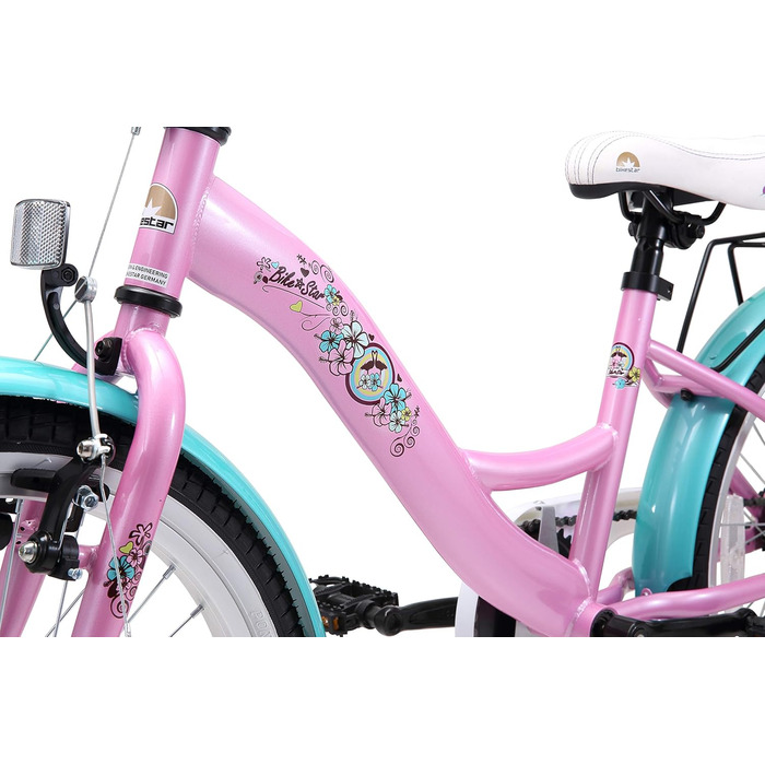 Дитячий велосипед BIKESTAR для дівчат, 20 та 24 дюйми, від 6 і 9 років, легка рама, безпечний, німецька якість
