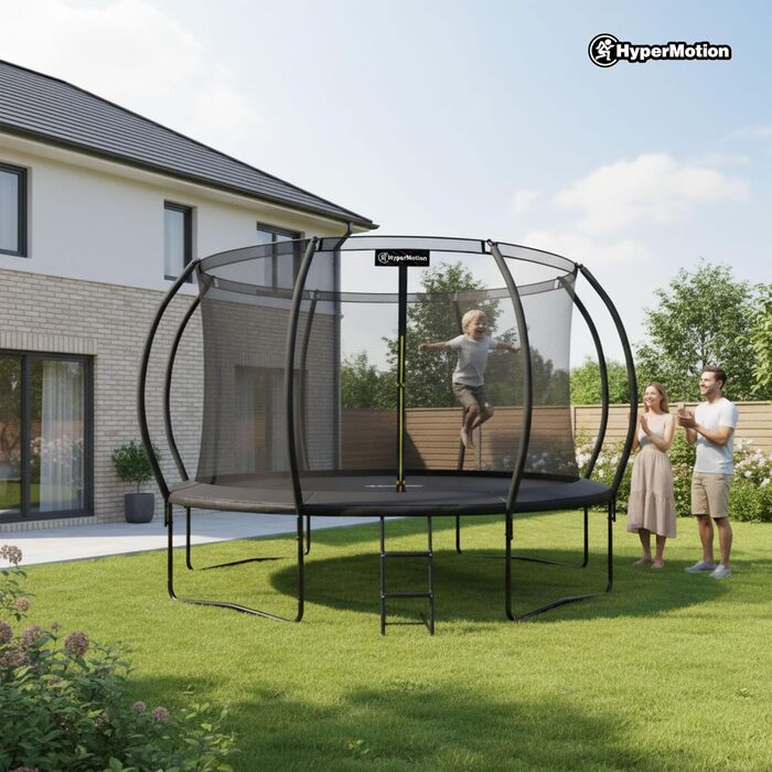 Батут гірчатий Hypermotion Outdoor для дітей 244/305/366/430/487 см - швидковисихаючий, водостійкий, Ø 366 см