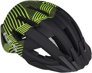 Велошолом Kellys DZE KLS MTB для чоловіків і жінок, регульований, чорний/зелений, розмір M/L (55-58 см), технологія In-Modus
