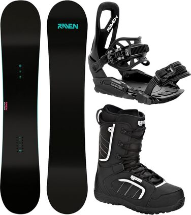 Сноуборд комплект Raven Pure Mint 139 см + кріплення Raven S230 чорні S/M + черевики Target 39