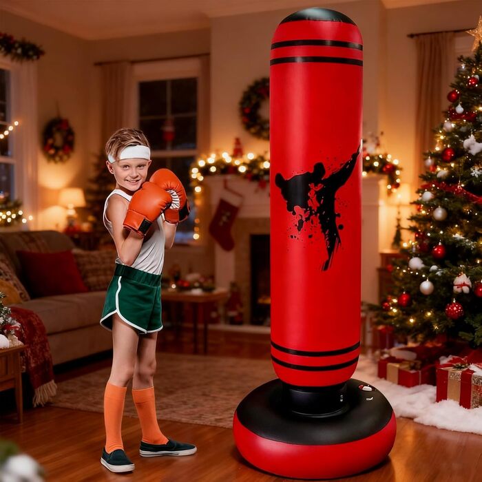 Дитячий боксерський мішок для ударів, 168 см, надувний, для карате, кікбоксингу, Taekwondo, MMA, подарунок для хлопчиків та дівчаток