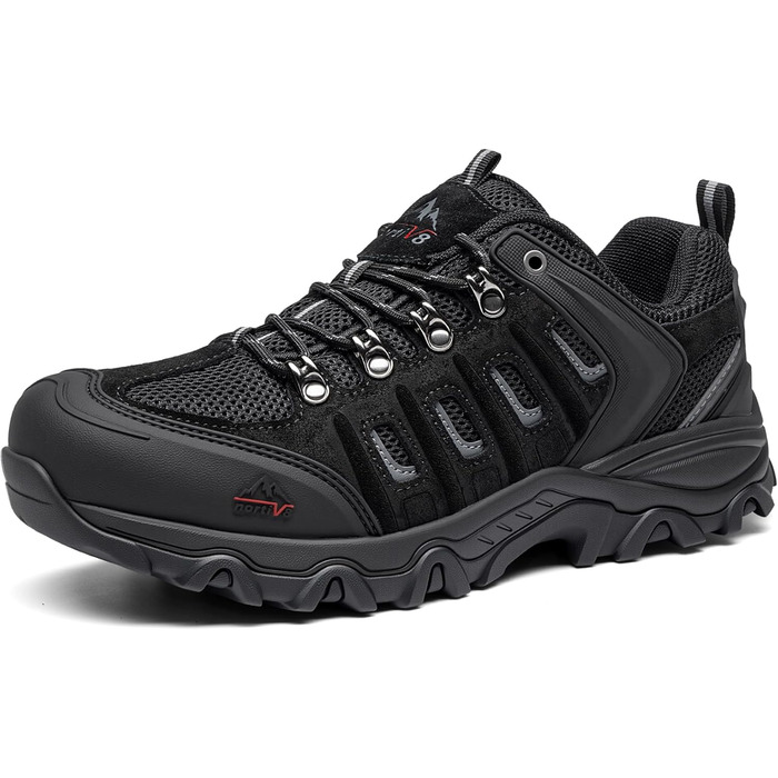 Чоловічі водонепроникні трекінгові черевики NORTIV 44 EU (Чорний, Сірий)