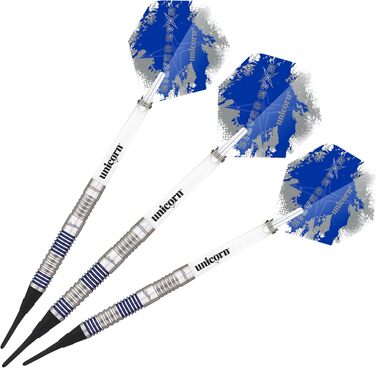 Дротики Unicorn Star Soft Dart Gary Anderson 20 г, сріблясті