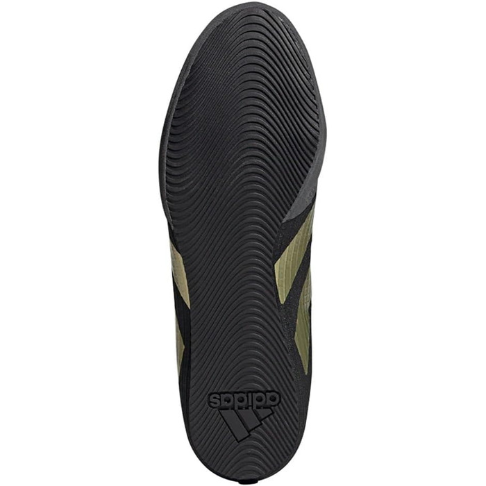 Кросівки adidas Box Hog 4 Unisex, 38 EU, чорний, золотий, сірий, чорно-сірий