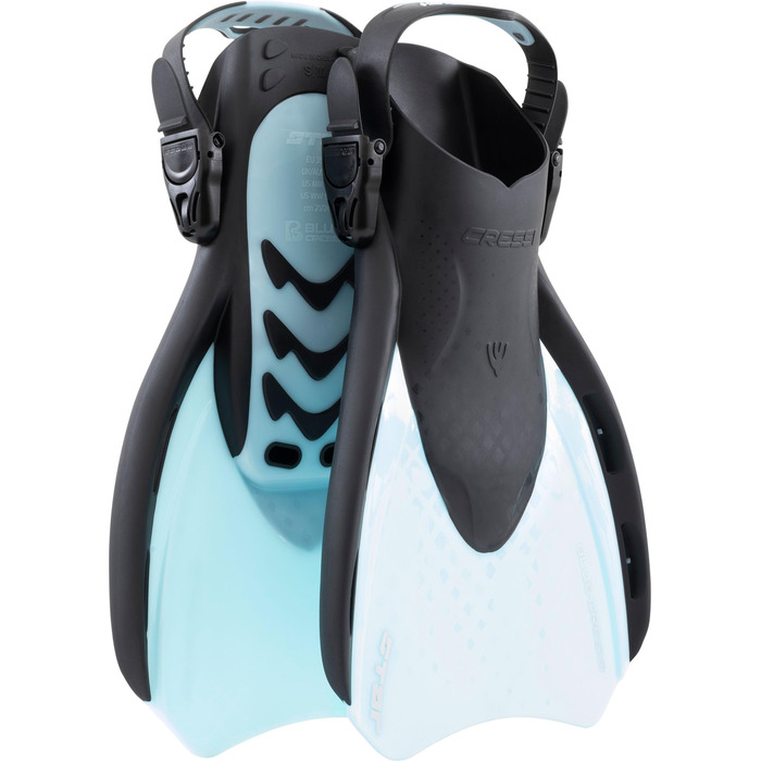 Ласти CRESSI Star Fins L/XL (44-48) чорно-блакитні - для снорклінгу та плавання