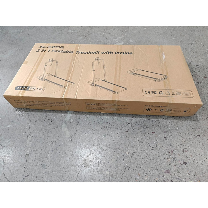 Біговий доріжка для дому з нахилом 5 в 1, 12% нахил, 2.5HP, складана, для дому та офісу, LED-дисплей, до 136 кг, без встановлення (чорно-біла, 137.01*71.81*13.00 см)