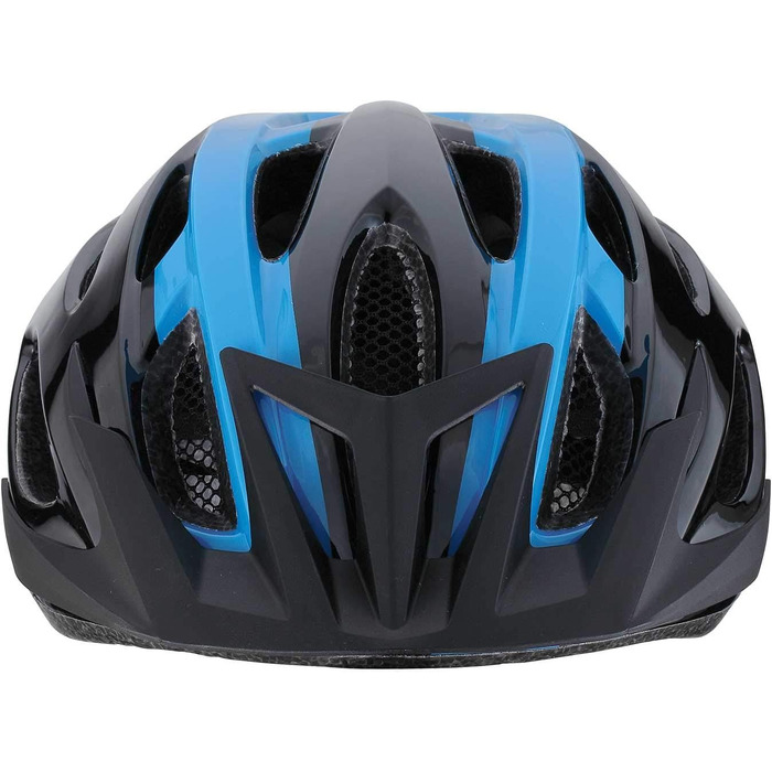 Велошолом BBB Cycling Condor для дорослих, унісекс, чорний/синій, розмір M (54-58 см), знімний візор, сітка від комах, для MTB і шосе