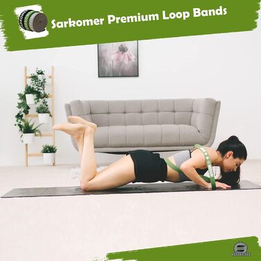 Набір фітнес-гумок Sarkomer Pilates 3 шт. з бавовни | Фітнес-гумки | Терапевтичні гумки для вправ | Гумки для підтягувань