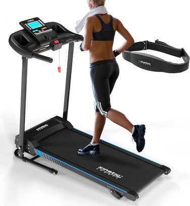 Бігова доріжка KINETIC SPORTS KST2900FX, 750 Вт, тиха, 40 см, 16+1 програм, ручний нахил, LCD, до 120 кг